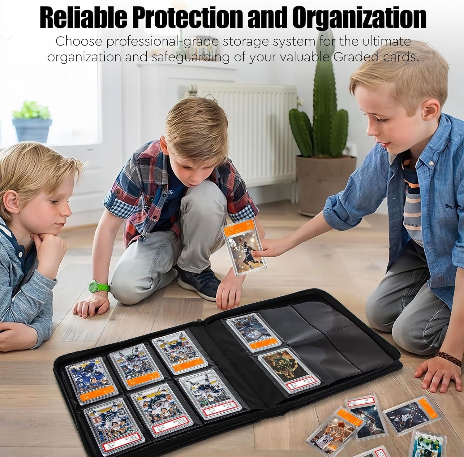 Graded Card Binder for 60 PSA Slabs 6 Slot Card Storage Booklet for CGC/PCG New