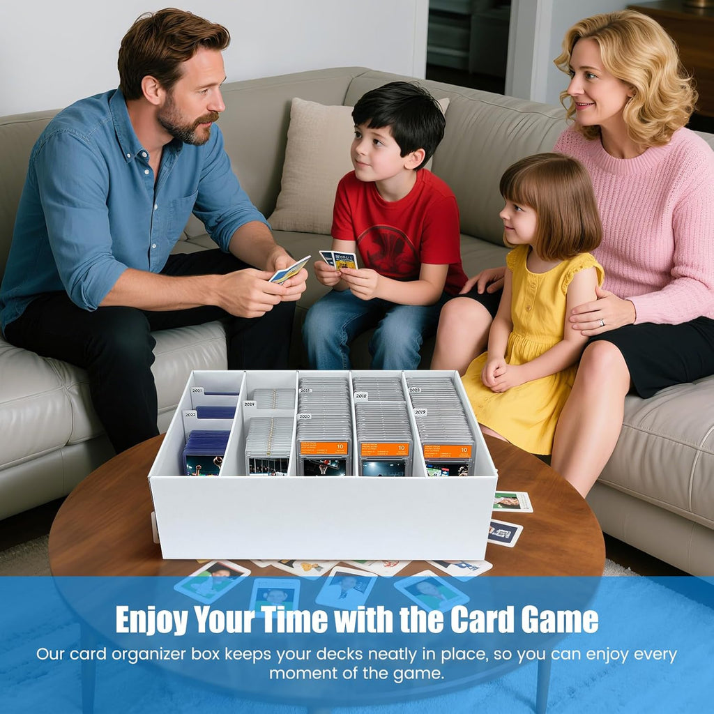 1 Pack Trading Card Storage Box,5 Rows Graded Card Case Holds 220 PSA Slab Cards