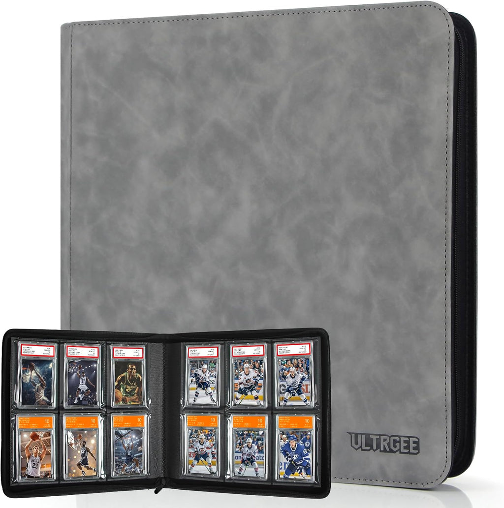 Graded Card Binder for 60 PSA Slabs 6 Slot Card Storage Booklet for CGC/PCG New