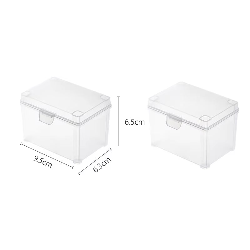 1/2Pcs Card Storage Box for Game Cards Trading Cards Sports Cards Playing Card Case Clear Stackable Card Storage Box