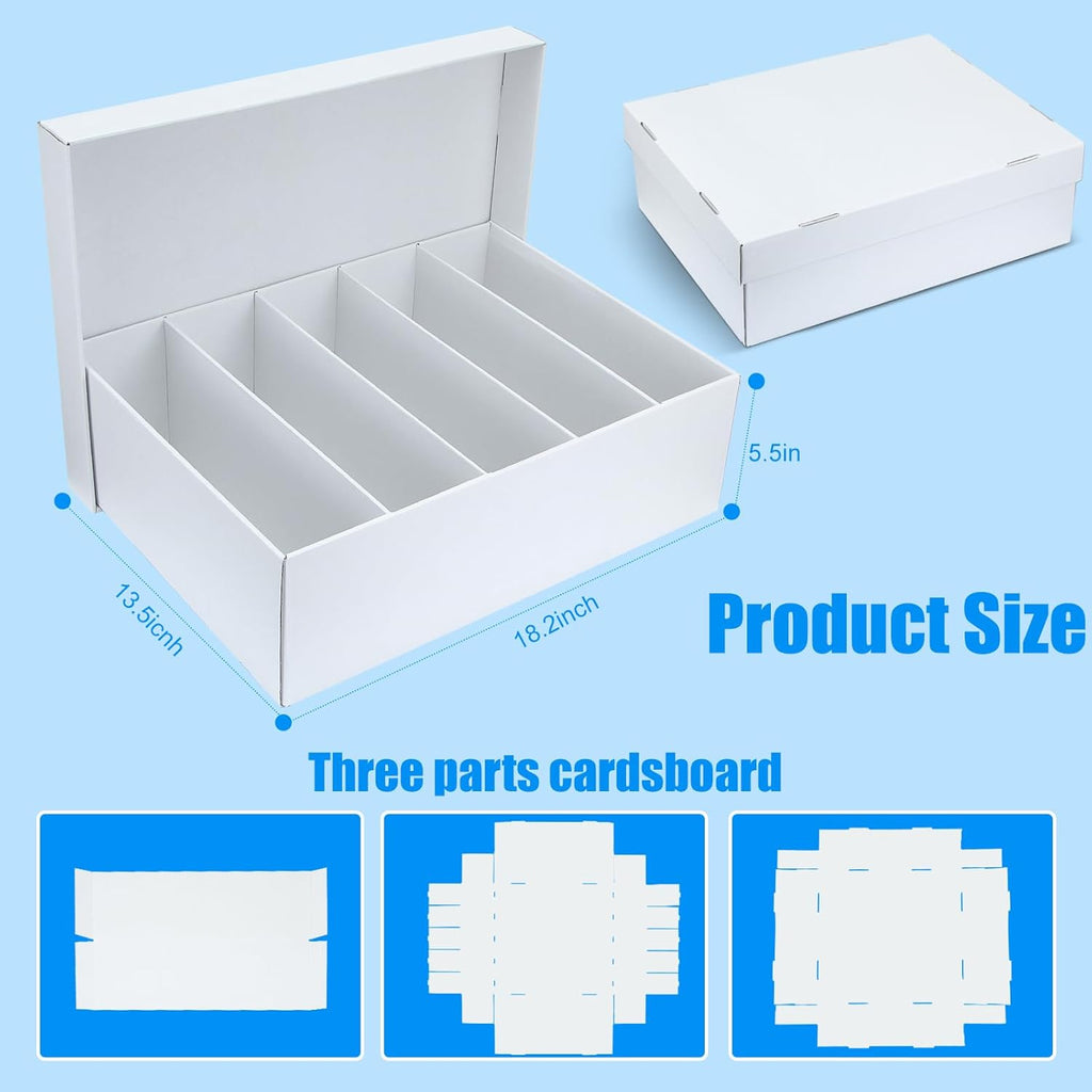 1 Pack Trading Card Storage Box,5 Rows Graded Card Case Holds 220 PSA Slab Cards