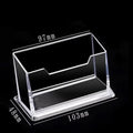 1Pcs Clear Desk Shelf Box Storage Display Stand Acrylic Plastic Transparent Desktop Bussiness Card Holder Place Card Holder
