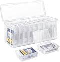 10 PCS Trading Card Storage Box Set, Plastic Top Loaders Storage Box, Fit for St