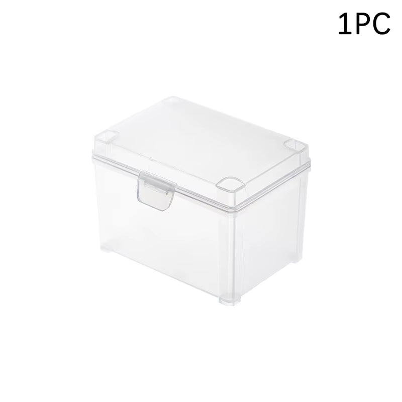 1/2Pcs Card Storage Box for Game Cards Trading Cards Sports Cards Playing Card Case Clear Stackable Card Storage Box
