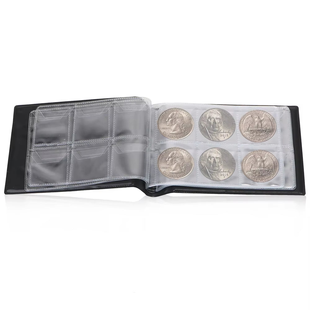 Coin Collection Book Coin Storage Bag Gifts 60 Pockets Stamp Album