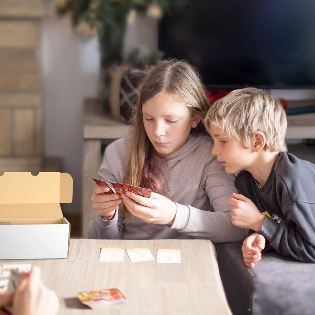 Sports Card Storage Boxes, 6-Pack Cardboard Card Storage Box for Baseball Cards